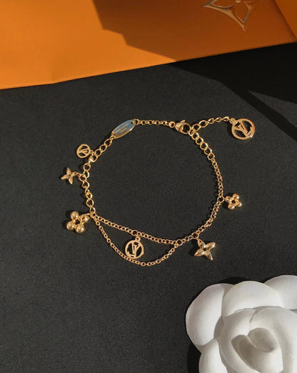 [Together Jewelry]BLOOMING PINK GOLD MOP BRACELET