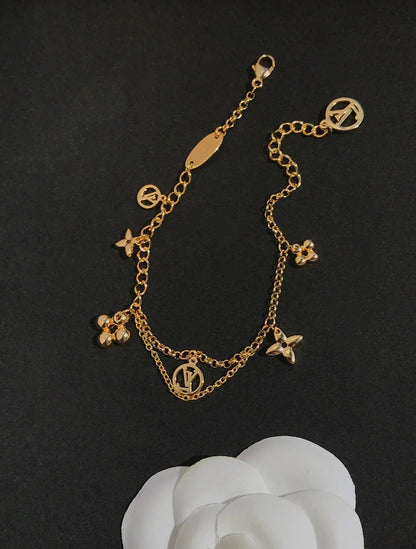 [Together Jewelry]BLOOMING PINK GOLD MOP BRACELET