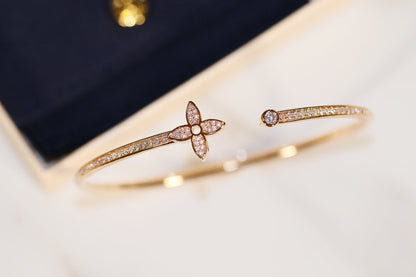 [Together Jewelry]IDYLLE GOLD OPEN BRACELET DIAMOND PAVED