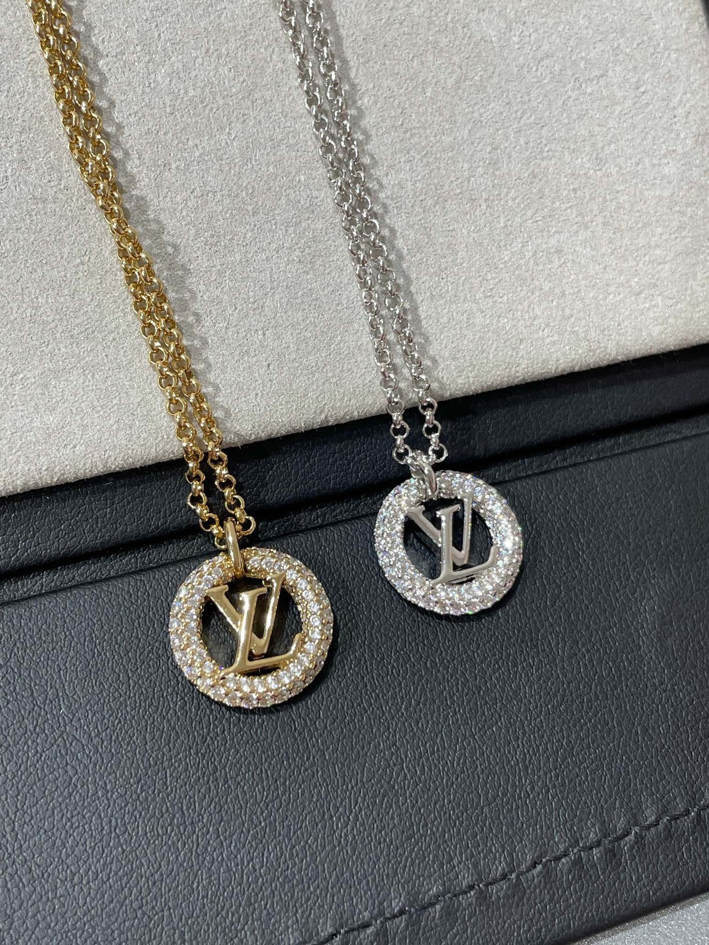 [Together Jewelry]BY NIGHT DIAMOND PAVED NECKLACE
