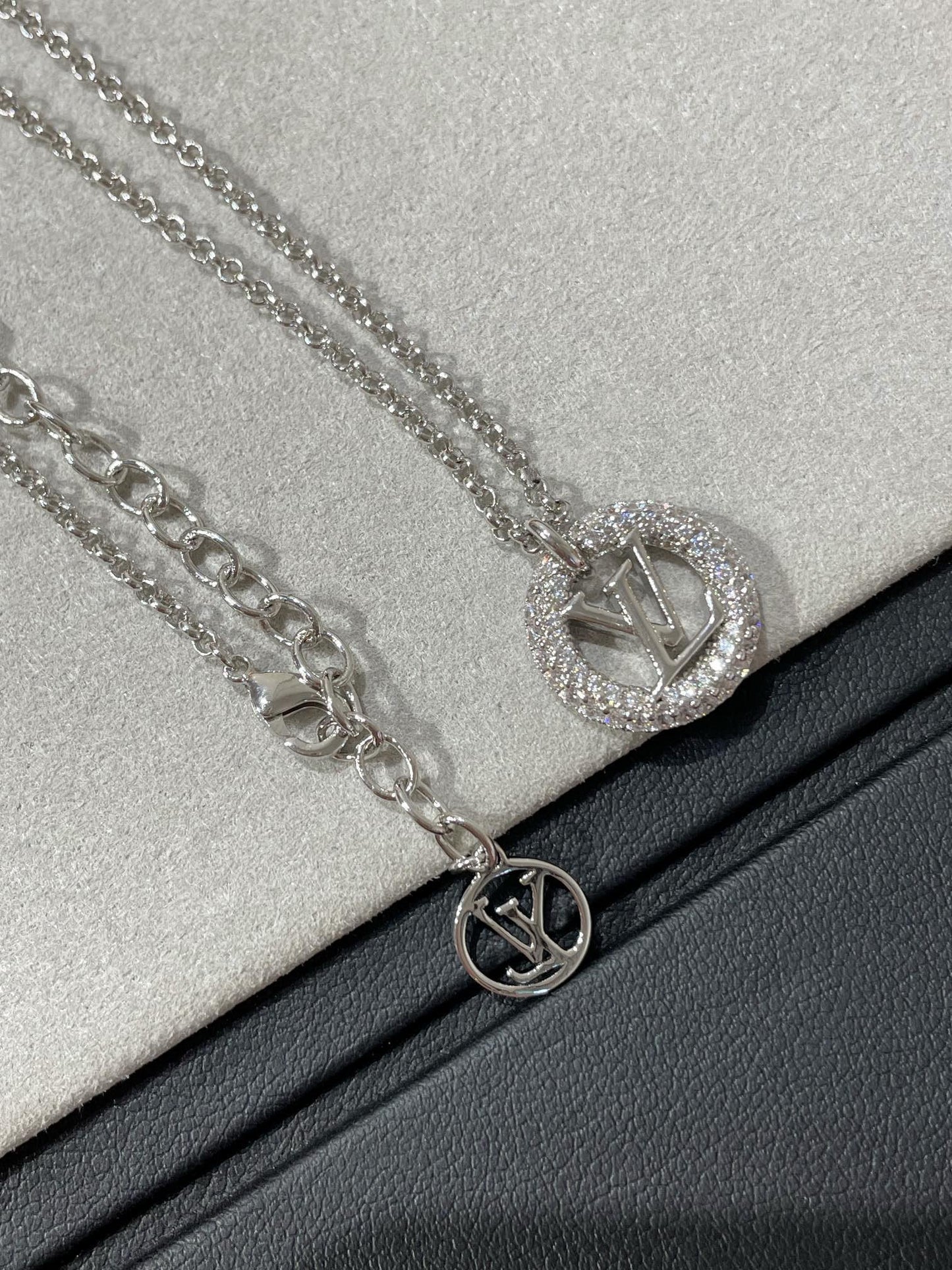[Together Jewelry]BY NIGHT DIAMOND PAVED NECKLACE