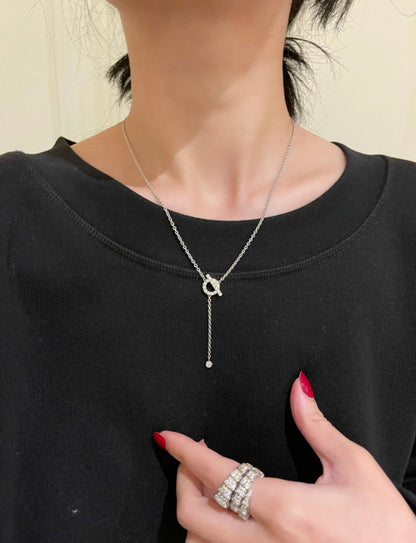 [Together Jewelry]FINESSE SILVER DIAMOND NECKLACE