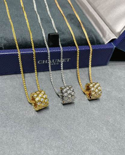 [Together Jewelry]BEE LOVE DIAMOND PAVED 3 ROW NECKLACE
