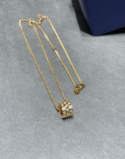 [Together Jewelry]BEE LOVE DIAMOND PAVED 3 ROW NECKLACE