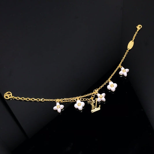 [Together Jewelry]LOGO 6 MOTIF STAR AND SUN GOLD BRACELET