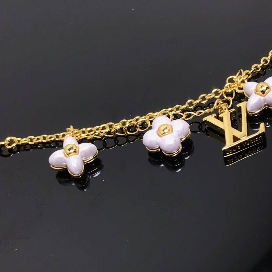 [Together Jewelry]LOGO 6 MOTIF STAR AND SUN GOLD BRACELET