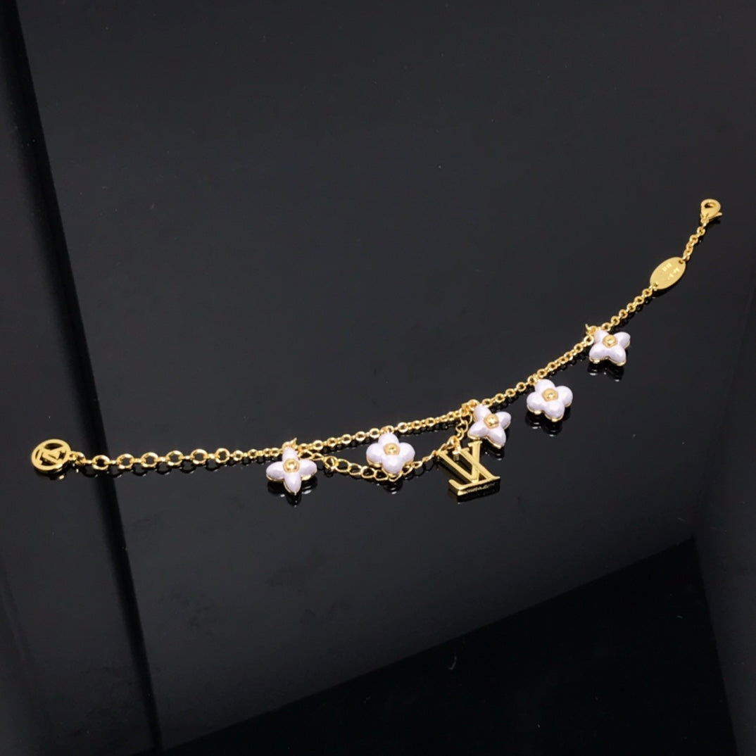 [Together Jewelry]LOGO 6 MOTIF STAR AND SUN GOLD BRACELET