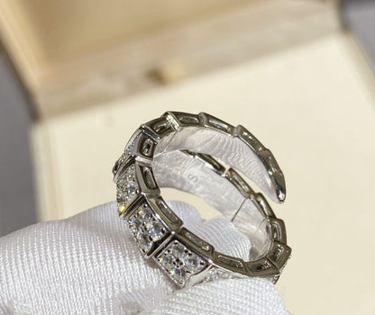 [Together Jewelry]SERPENTI RING SILVER DIAMOND PAVED