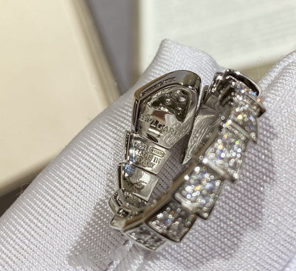[Together Jewelry]SERPENTI LARGE RING SILVER DIAMOND PAVED