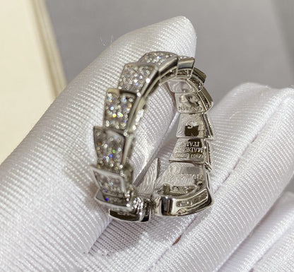 [Together Jewelry]SERPENTI LARGE RING SILVER DIAMOND PAVED