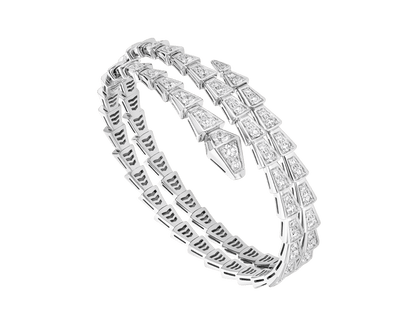 [Together Jewelry]SERPENTI BRACELET SILVER DIAMOND DOUBLE ROW