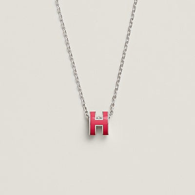 [Together Jewelry]H NECKLACE PINK