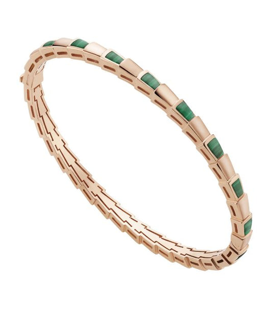 [Together Jewelry]SERPENTI BRACELET PINK GOLD MALACHITE
