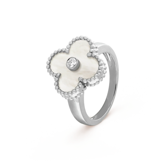 [Together]CLOVER SILVER MOP DIAMOND RING