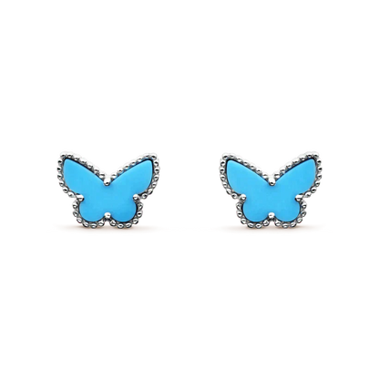 [Together]BUTTERFLY TURQUOISE EARRINGS SILVER