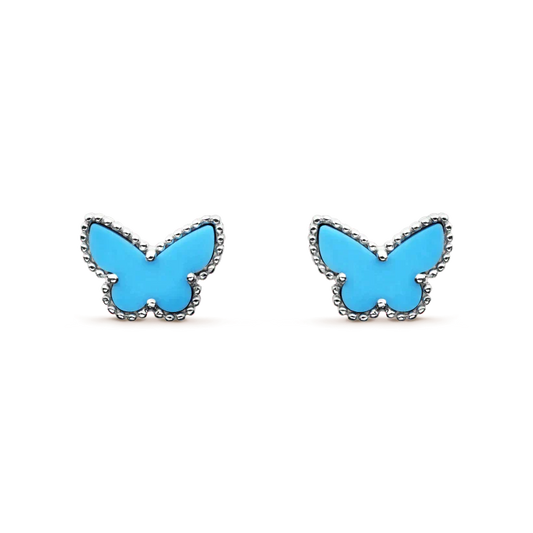 [Together]BUTTERFLY TURQUOISE EARRINGS SILVER