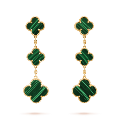 [Together]CLOVER MALACHITE 3 MOTIFS GOLD