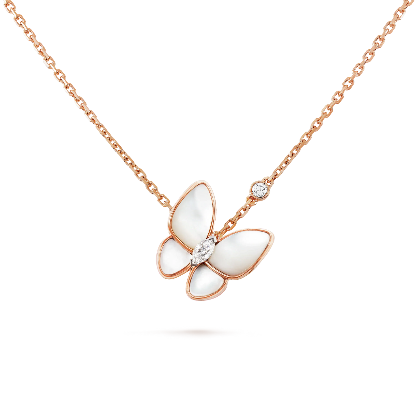 [Together]BUTTERFLY MOP DIAMOND NECKLACE