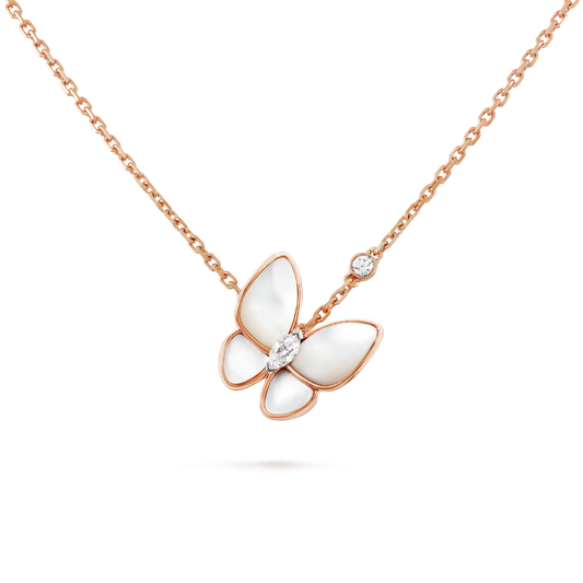 [Together]BUTTERFLY MOP DIAMOND NECKLACE