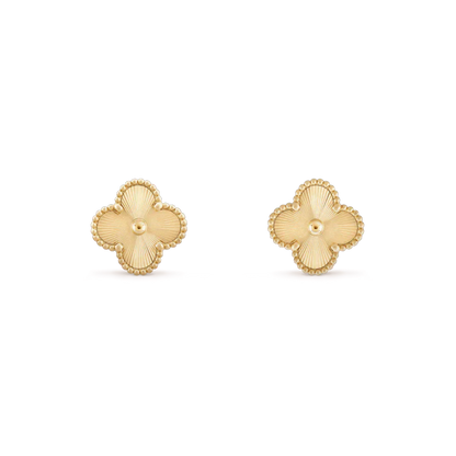 [Together]CLOVER MINI 9.5MM LASER EARRINGS