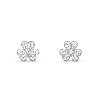 [Together]CLOVER COMOS DIAMOND EARRINGS SILVER