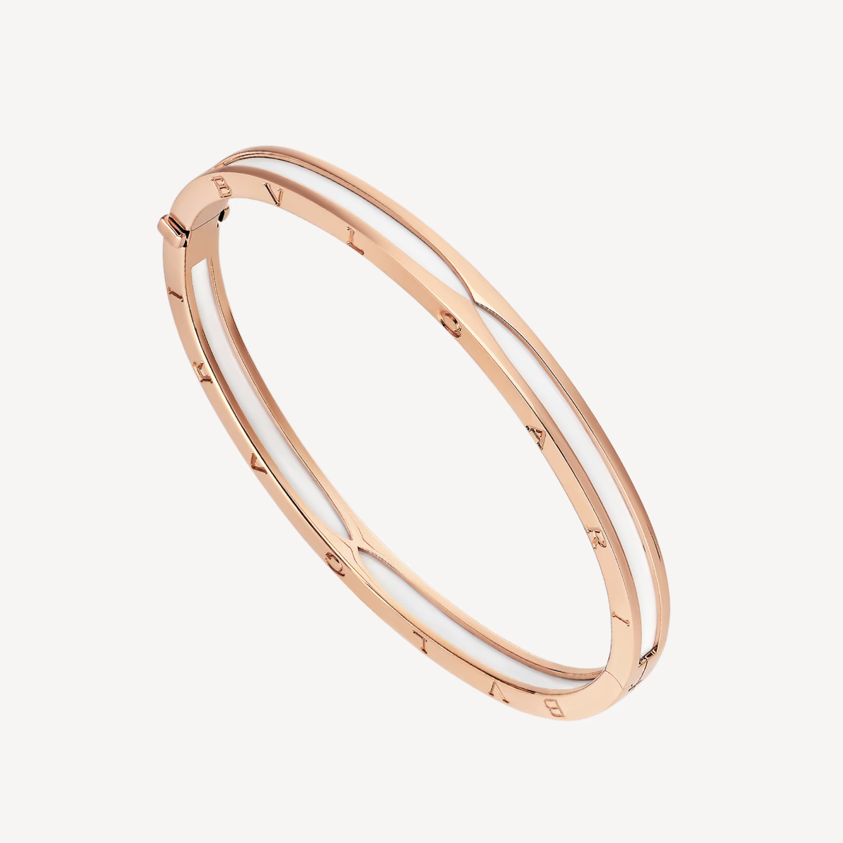 [Together Jewelry]ZERO 1 PINK GOLD WITH WHITE CERAMIC BRACELET