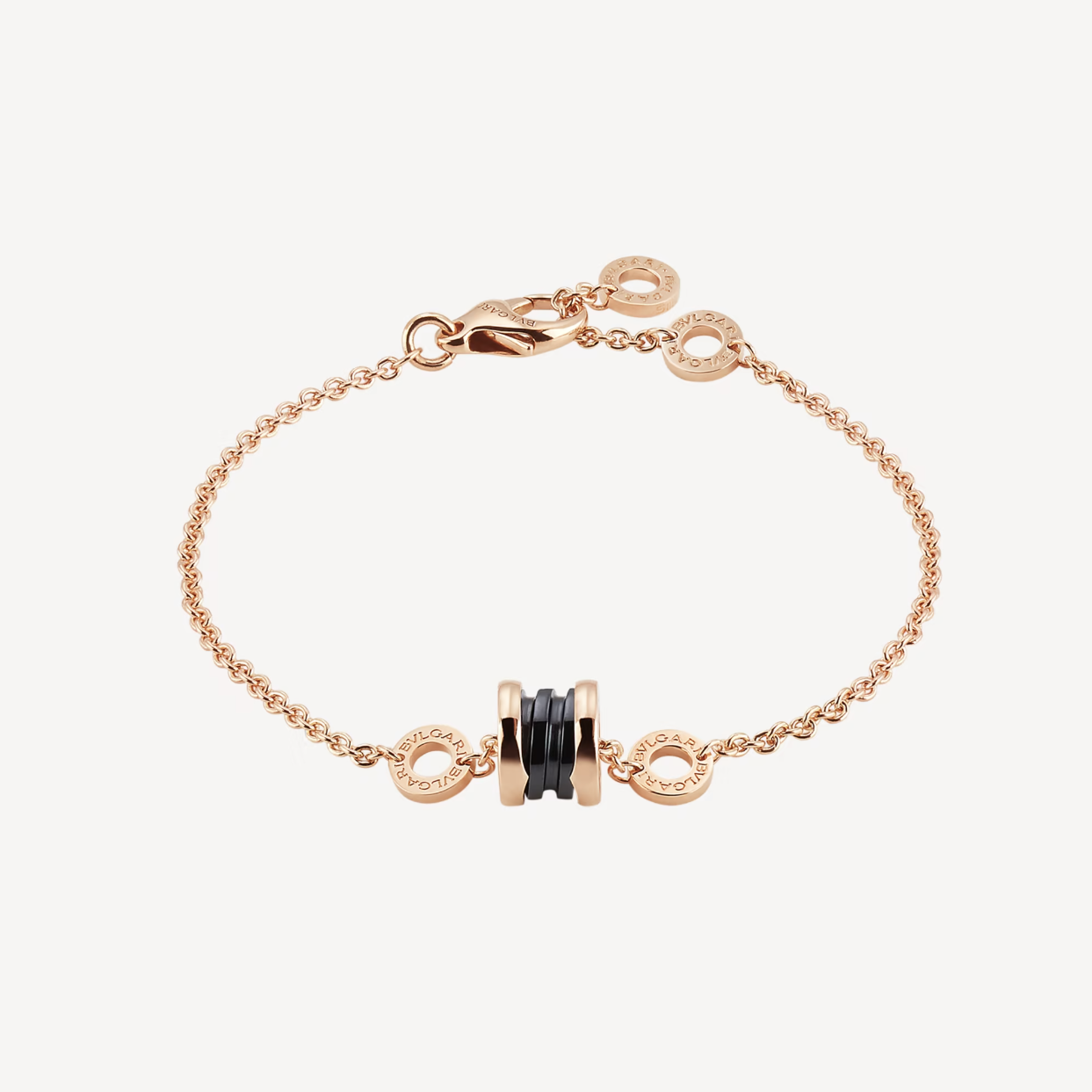 [Together Jewelry]ZERO 1 SOFT PINK GOLD AND BLACK CERAMIC BRACELET