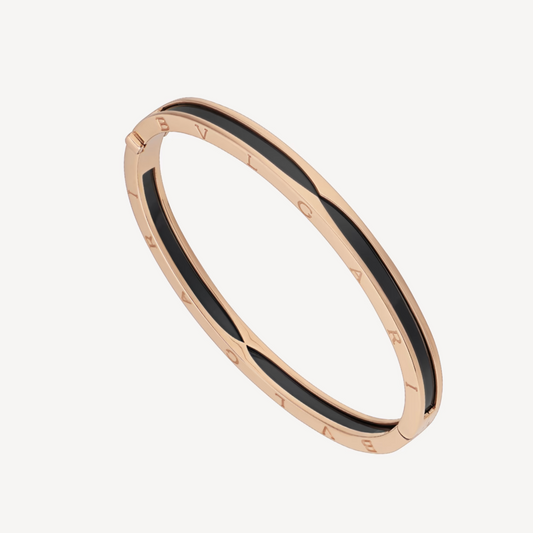 [Together Jewelry]ZERO 1 PINK GOLD WITH BLACK CERAMIC BRACELET