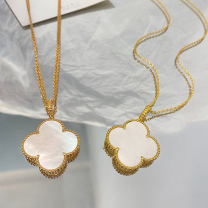 [Together]CLOVER 25MM MOP LARGE PENDANT NECKLACE