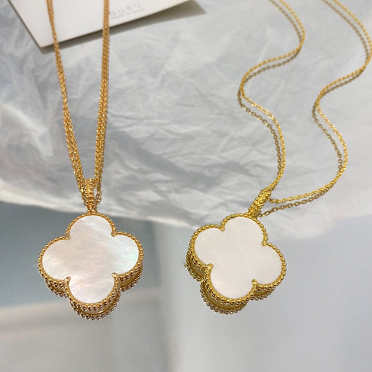 [Together]CLOVER 25MM MOP LARGE PENDANT NECKLACE