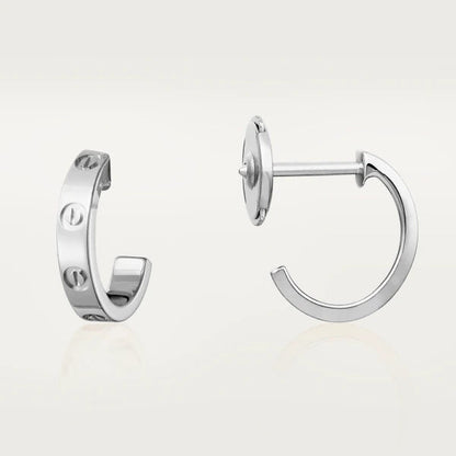 [Together Jewelry]LOVE EARRINGS 2.65MM SILVER