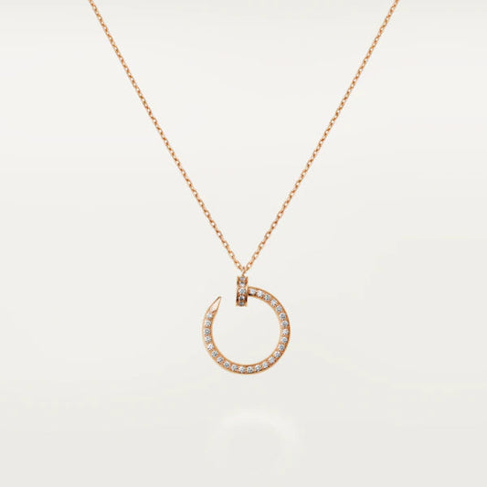 [Together Jewelry]JUSTE NECKLACE PINK GOLD DIAMONDS