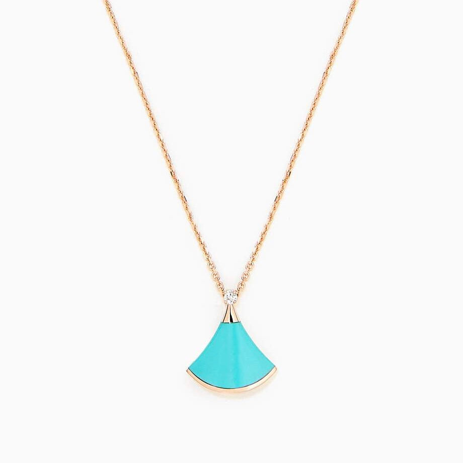 [Together Jewelry]DREAM NECKLACE TURQUOISE PINK GOLD