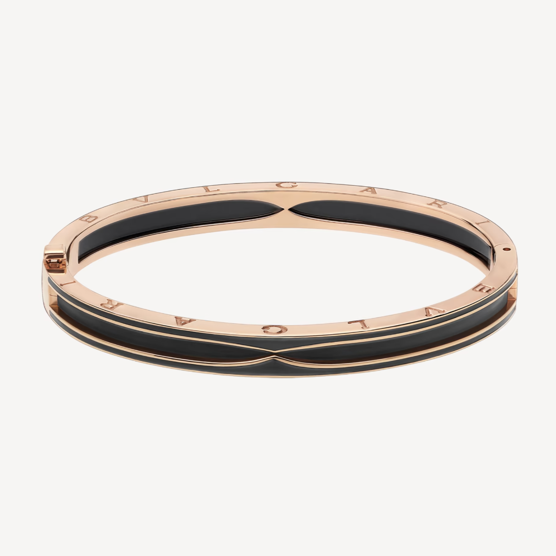 [Together Jewelry]ZERO 1 PINK GOLD WITH MATTE BLACK CERAMIC BRACELET