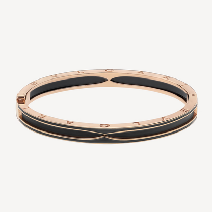 [Together Jewelry]ZERO 1 PINK GOLD WITH MATTE BLACK CERAMIC BRACELET