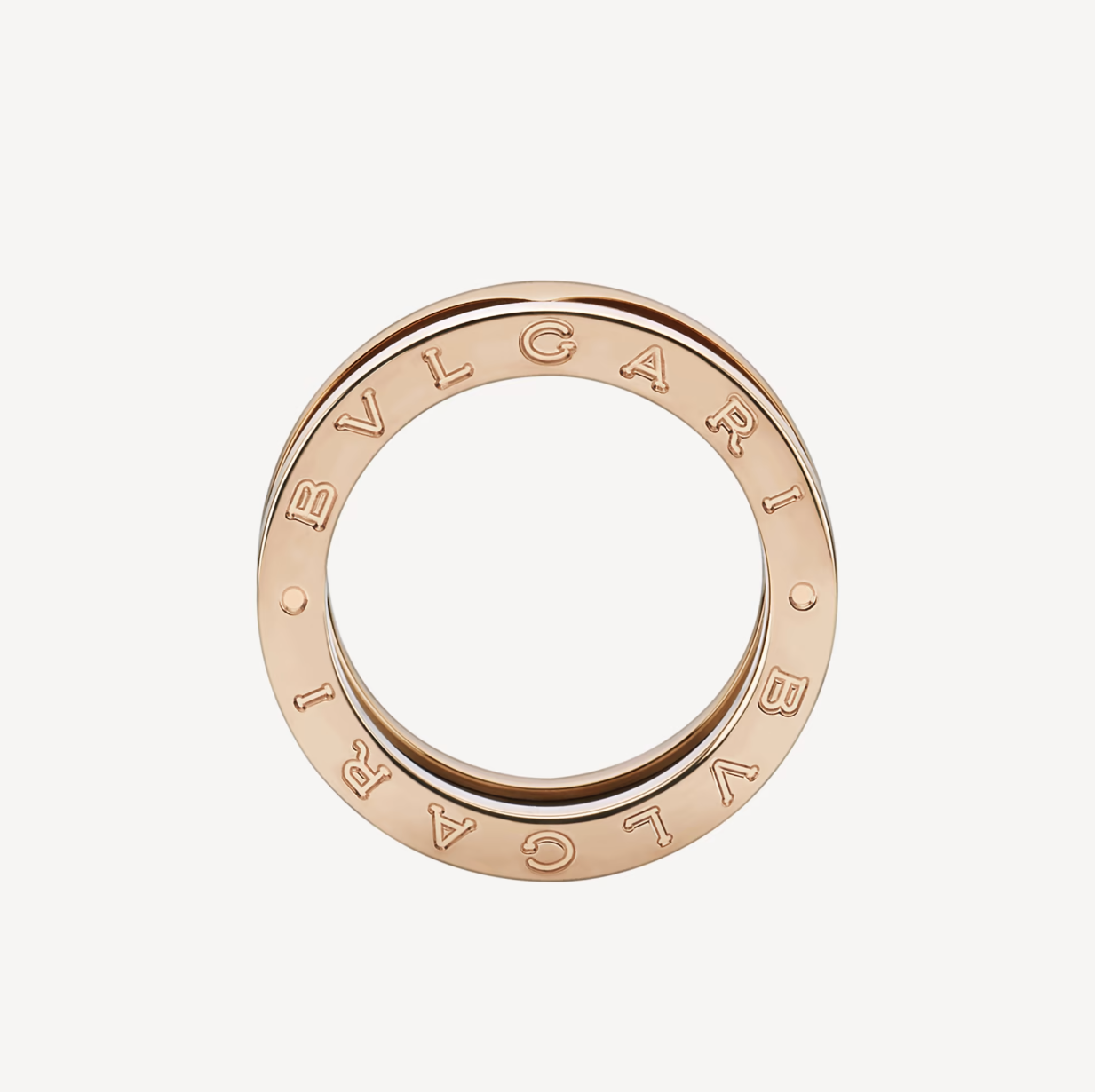 [Together Jewelry]ZERO 1 TWO-BAND LOOPS AND BLACK CERAMIC PINK GOLD RING