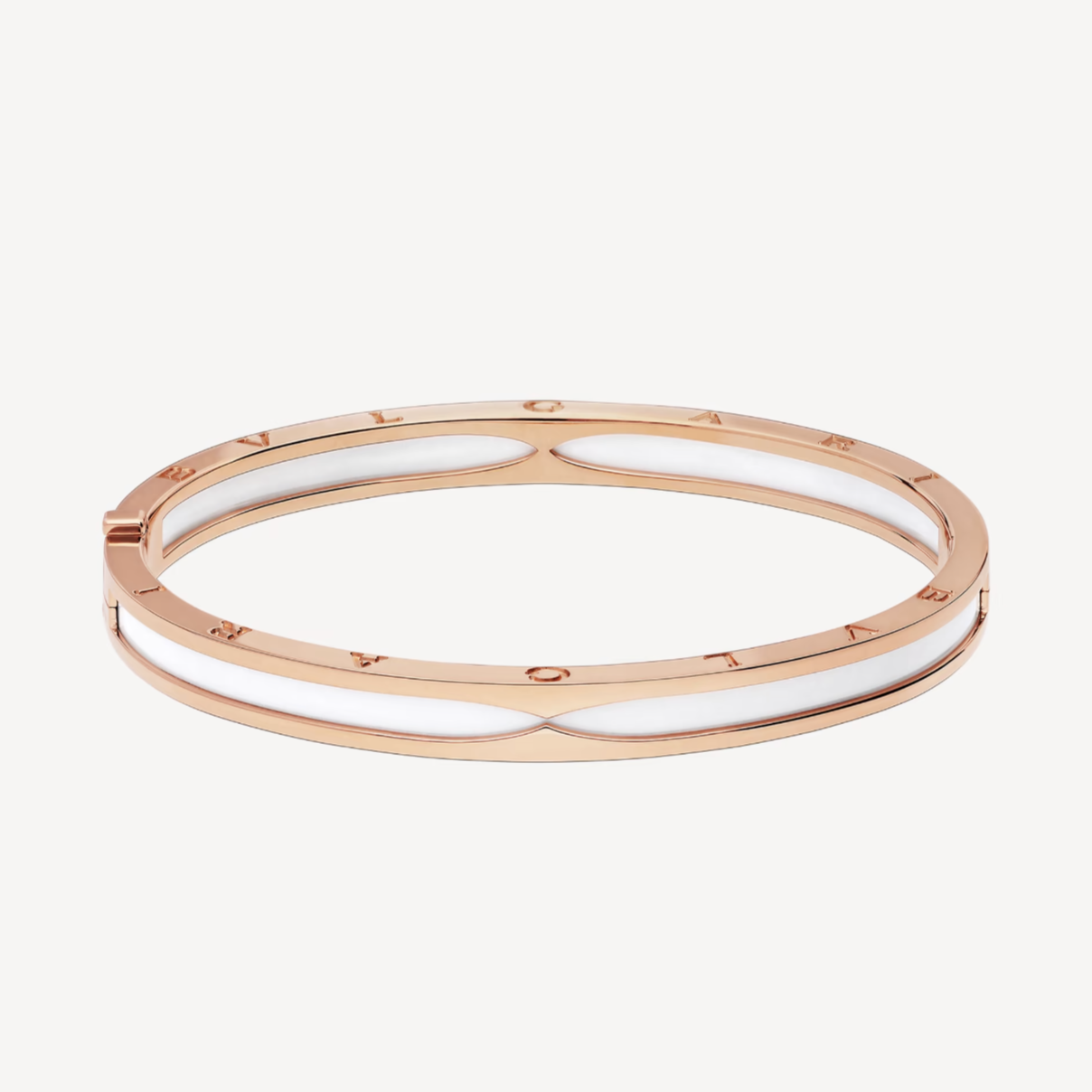 [Together Jewelry]ZERO 1 PINK GOLD WITH WHITE CERAMIC BRACELET