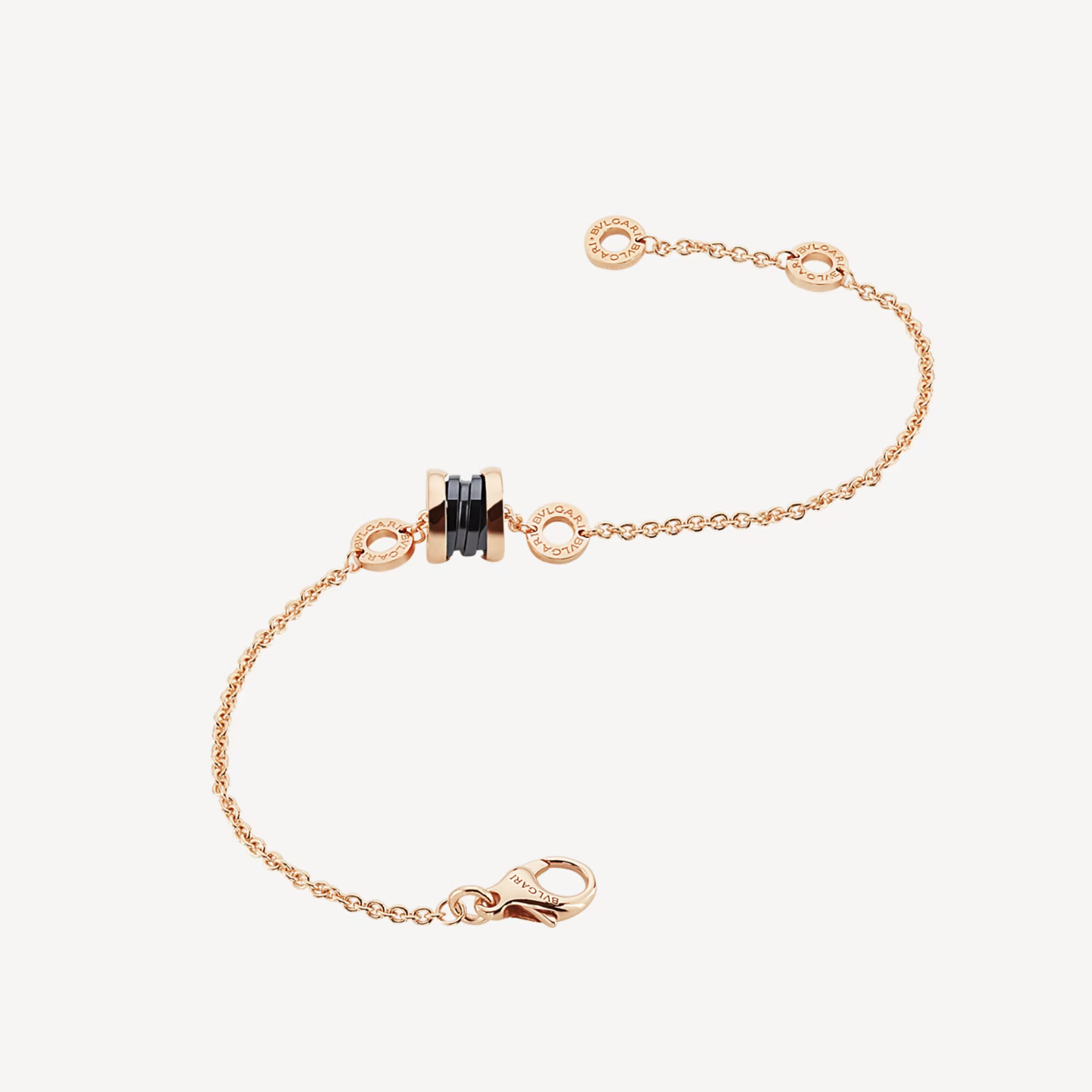 [Together Jewelry]ZERO 1 SOFT PINK GOLD AND BLACK CERAMIC BRACELET