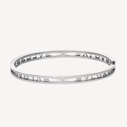 [Together Jewelry]ZERO 1 SPIRAL LOGO SILVER BRACELET