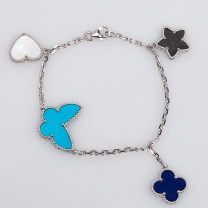 [Together]LUCKY SPRING SILVER BRACELET 4 MOTIF