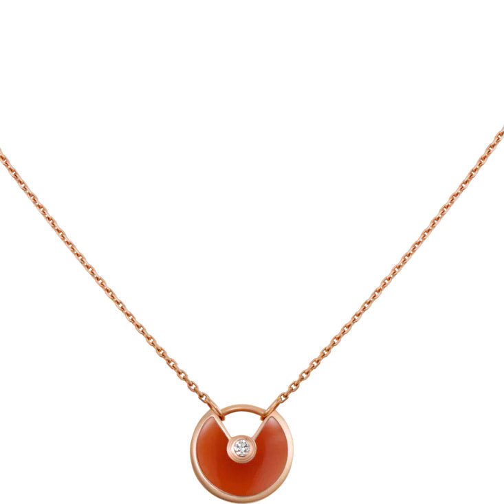 [Together Jewelry]AMULETTE GOLD CARNELIAN ONYX NECKLACE
