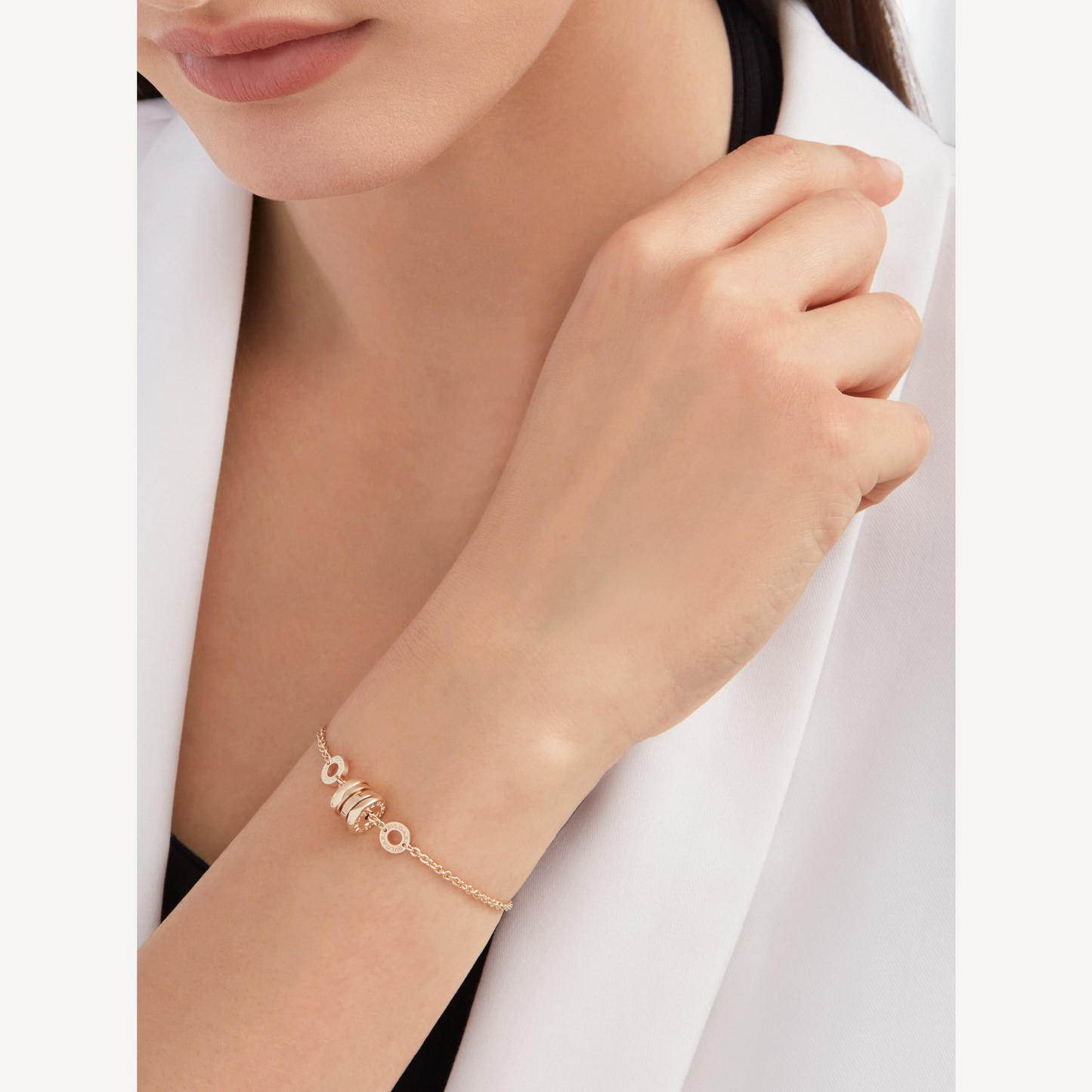 [Together Jewelry]ZERO 1 SOFT PINK GOLD BRACELET