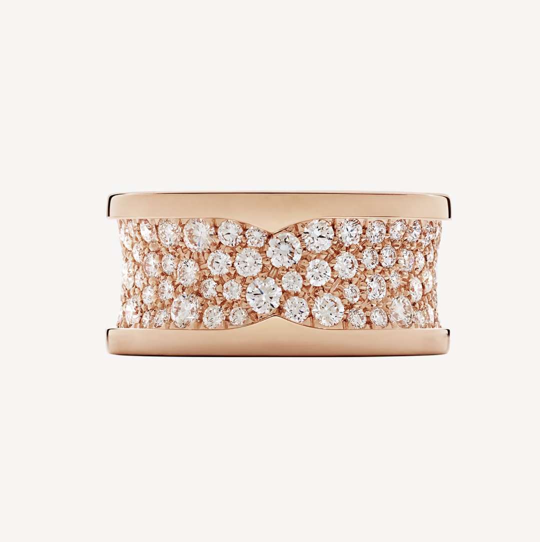 [Together Jewelry]ZERO 1 WITH PAVED DIAMONDS ON THE SPIRAL RING