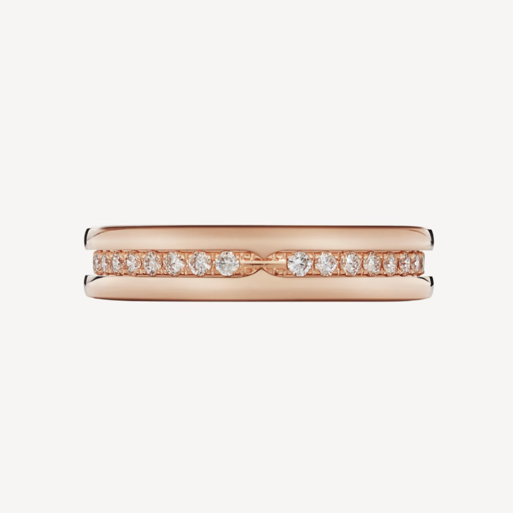 [Together Jewelry]ZERO 1 ONE-BAND PAVED DIAMONDS ON THE SPIRAL RING