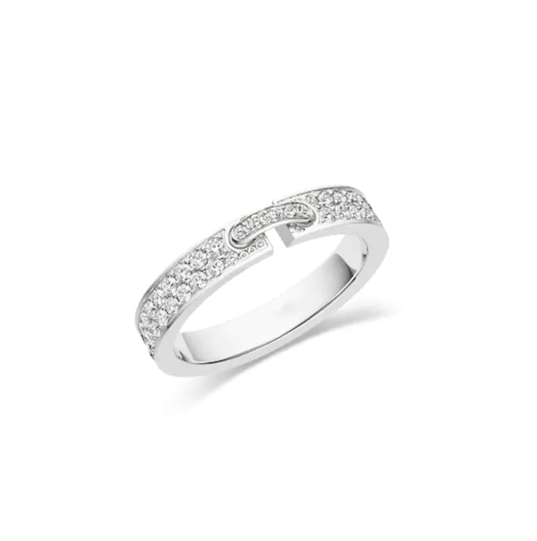 [Together Jewelry]ALLIANCE LIENS VIDENCE PAVED DIAMOND 4MM RING
