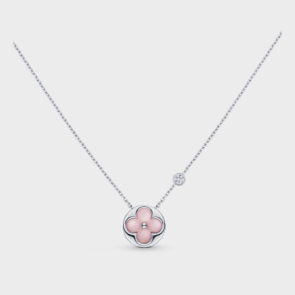 [Together Jewelry]SUN MOTIF PINK MOP SILVER BRACELET