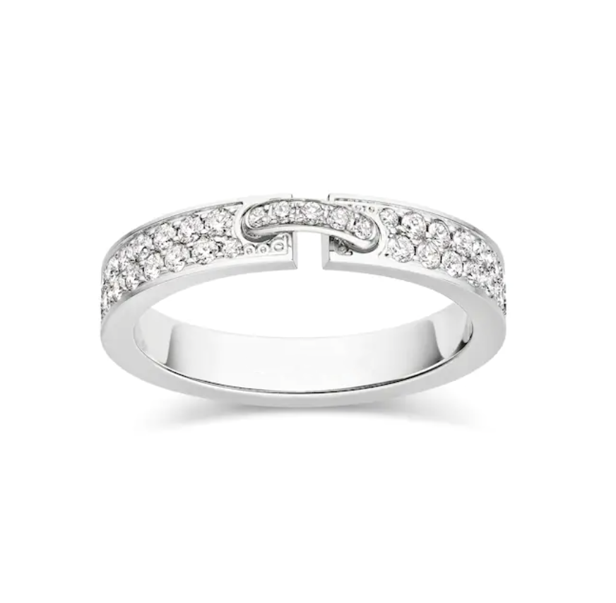 [Together Jewelry]ALLIANCE LIENS VIDENCE PAVED DIAMOND 4MM RING