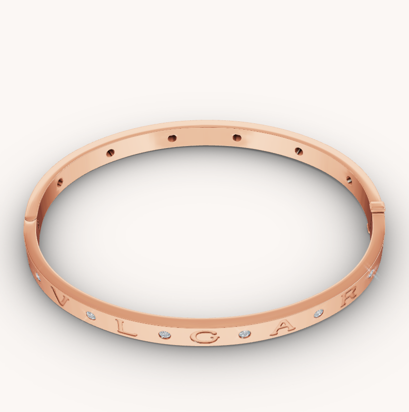 [Together Jewelry]ZERO 1 PINK GOLD 12 DIAMONDS BRACELET