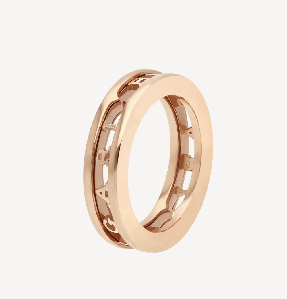 [Together Jewelry]ZERO 1 ONE-BAND WITH OPENWORK LOGO SPIRAL RING