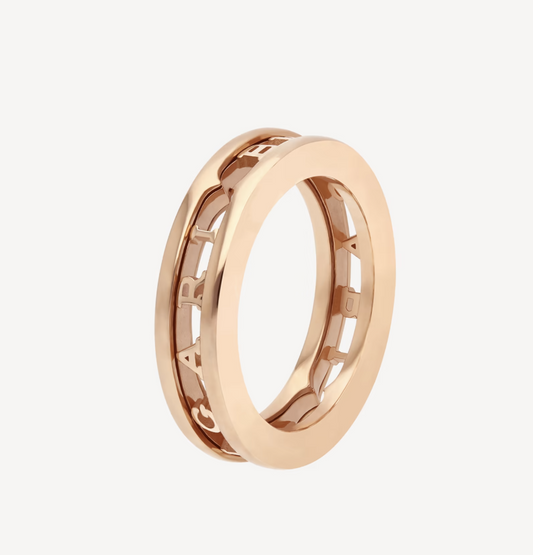 [Together Jewelry]ZERO 1 ONE-BAND WITH OPENWORK LOGO SPIRAL RING